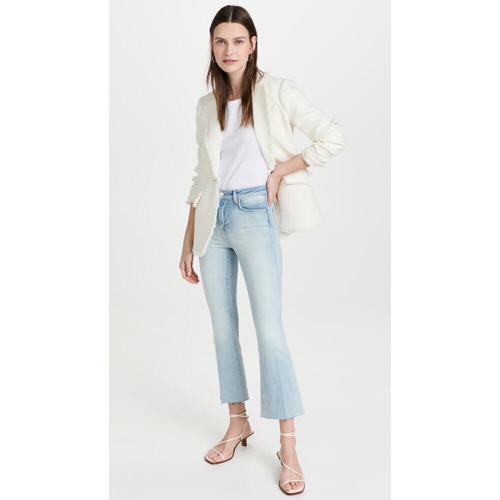 L'AGENCE Kendra‎ H/R Crop Flare Jeans in Indio Women’s Size 24
